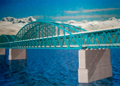 Две сотни опор Керченского моста 